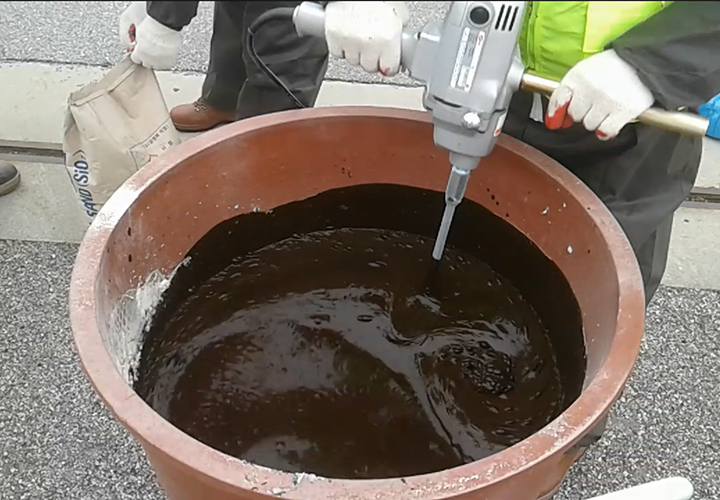 결빙방지아스팔트시공사진