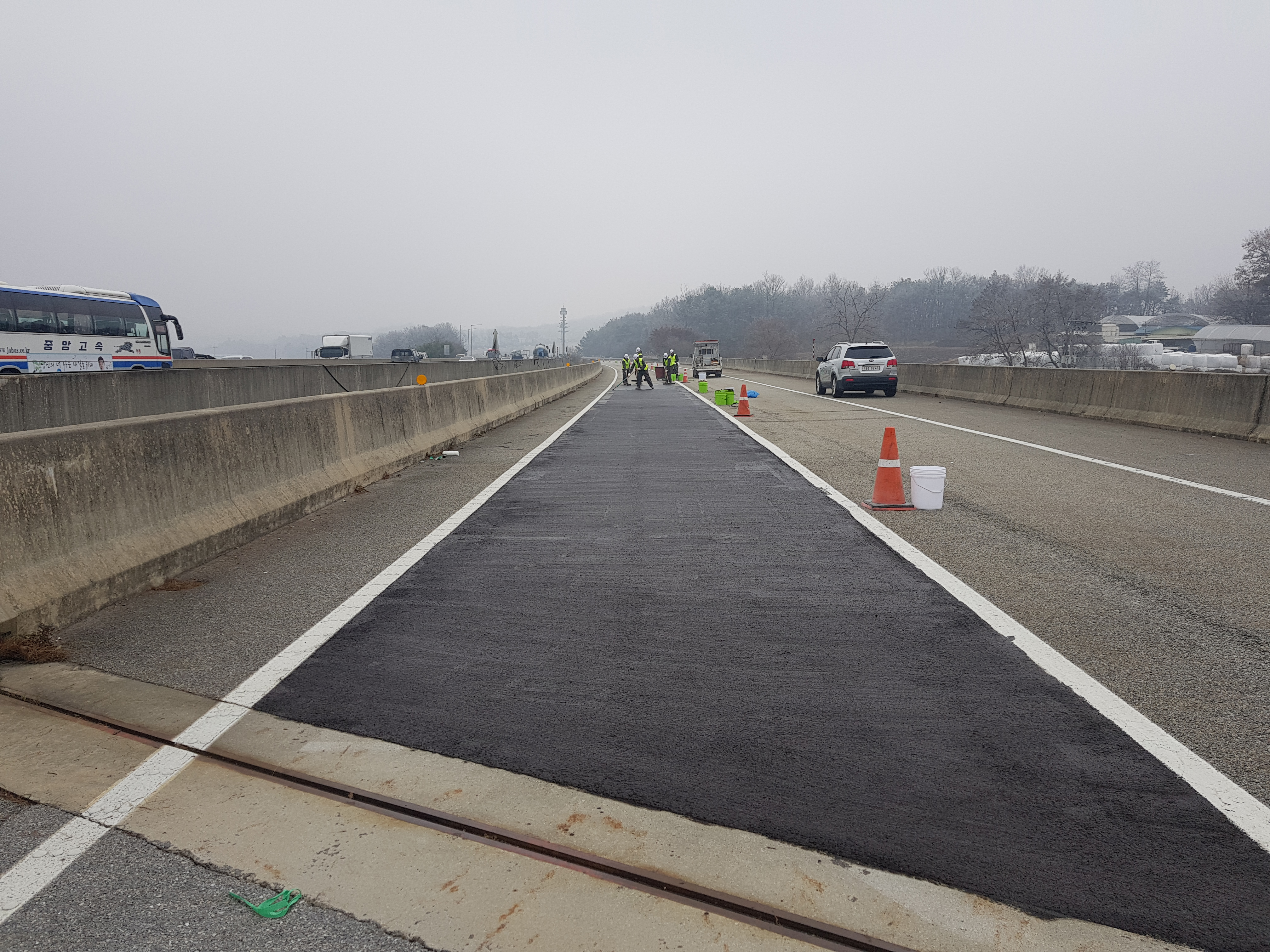 결빙방지아스팔트시공사진